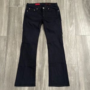 Ag Adriano Goldschmied The Angel Womens Black Denim Bootcut Jeans